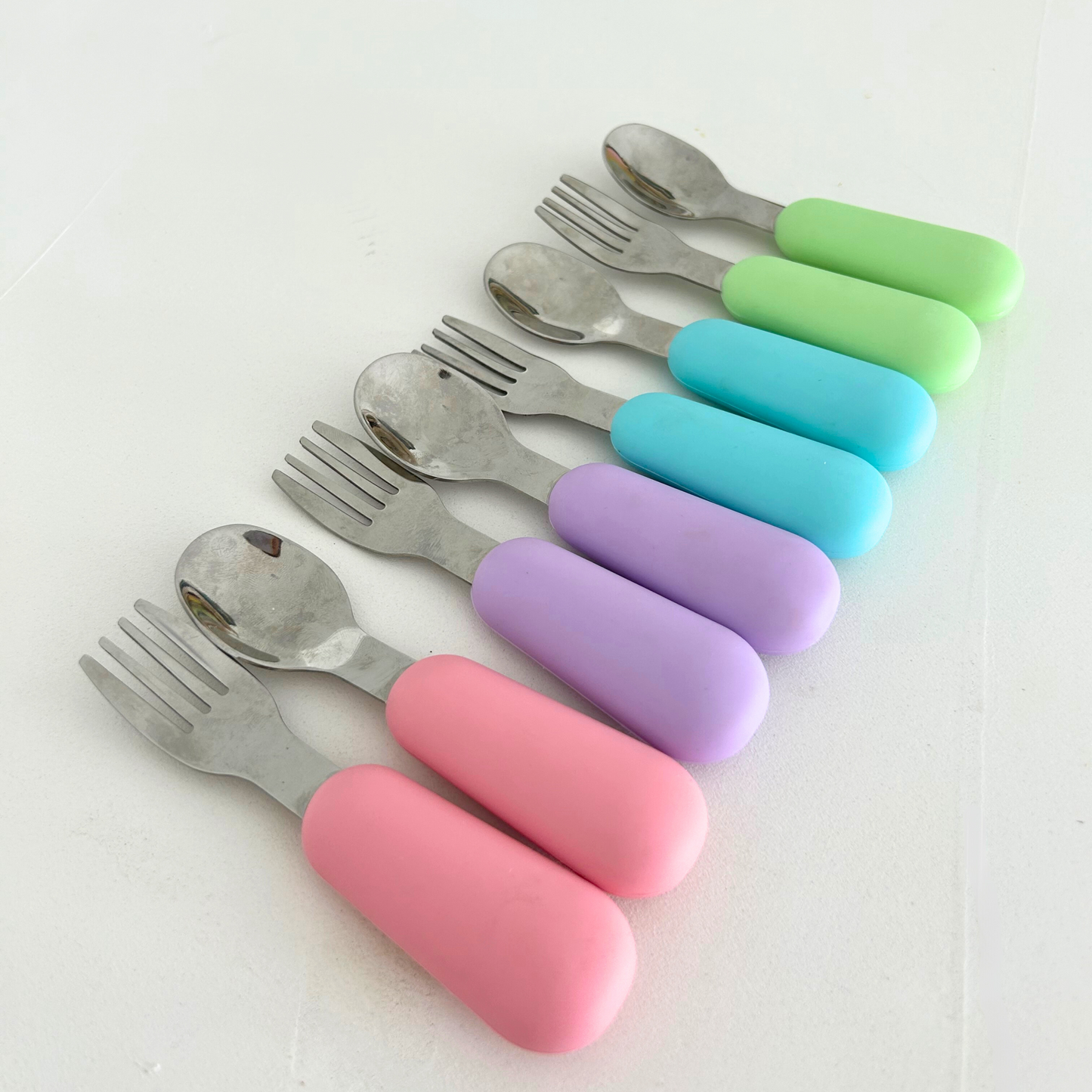 Aqua Spoon and Fork Set