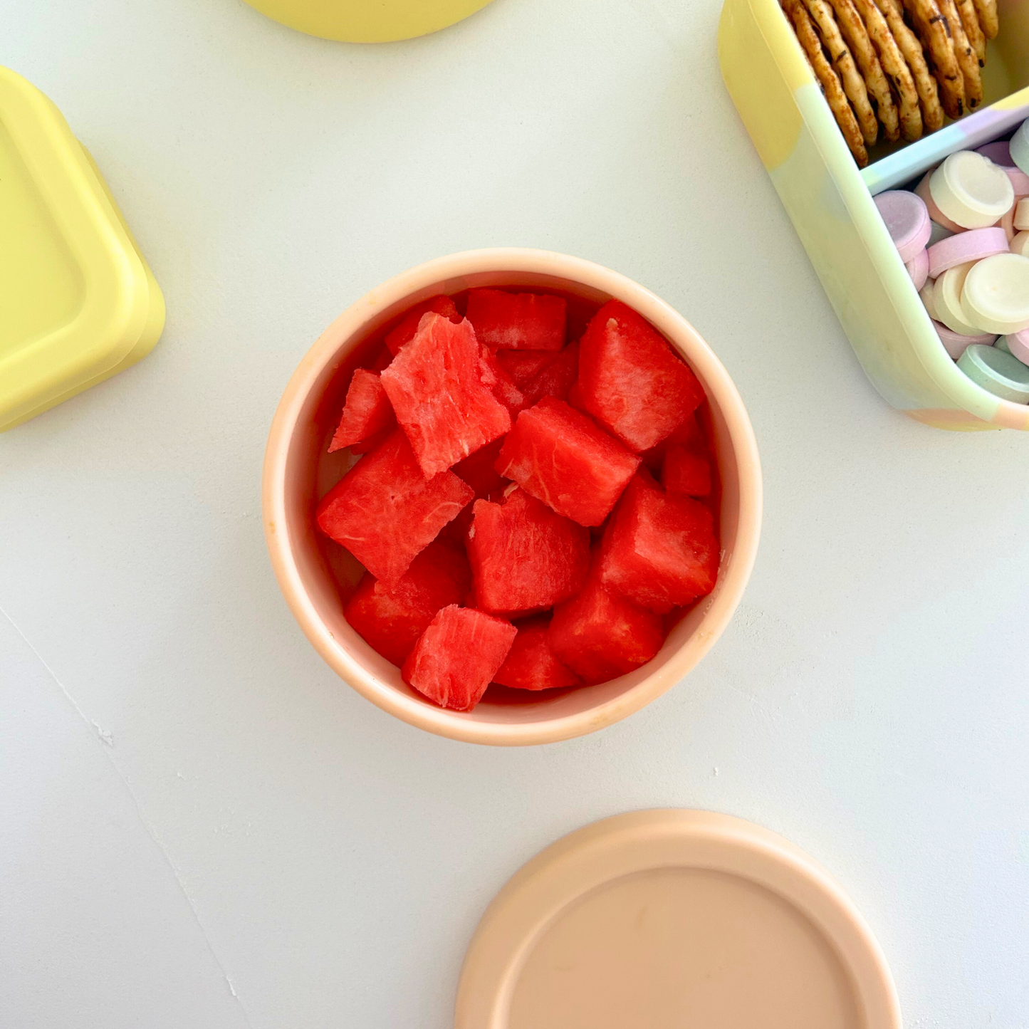 Coral Small Round Container