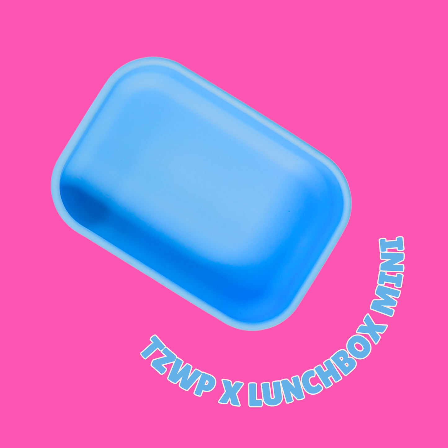 Blue Lemonade Rectangle Silicone Container