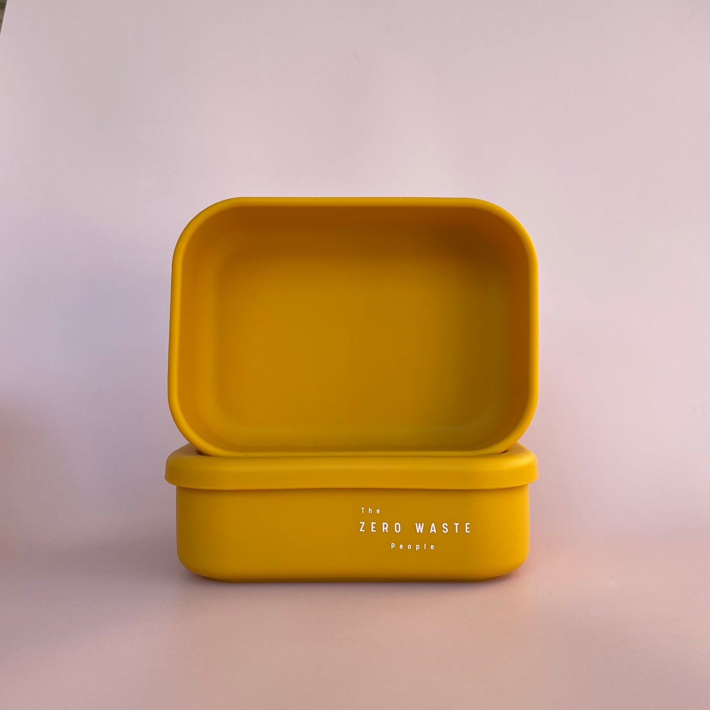 Mustard Rectangle Silicone Container