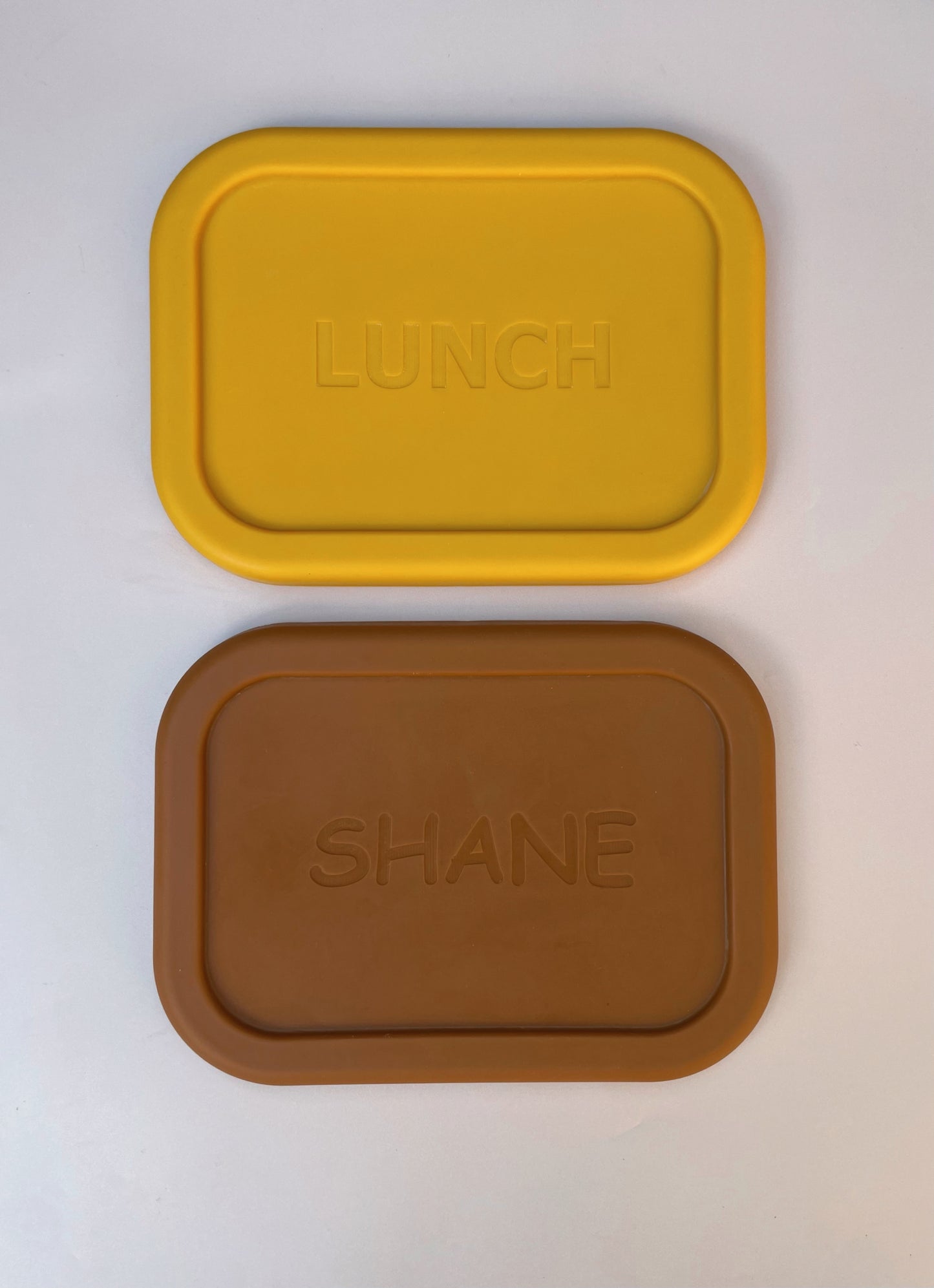 Rust Rectangle Silicone Container