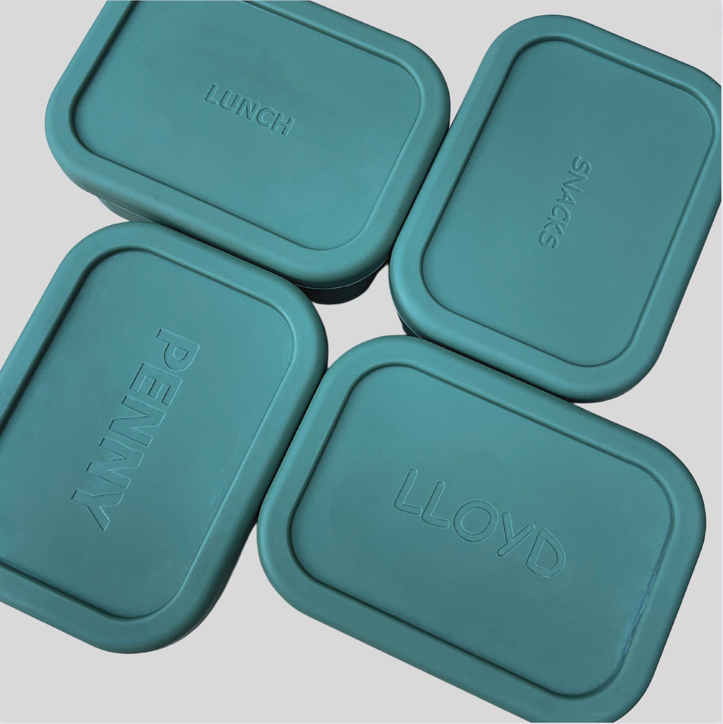 Sage Rectangle Silicone Container
