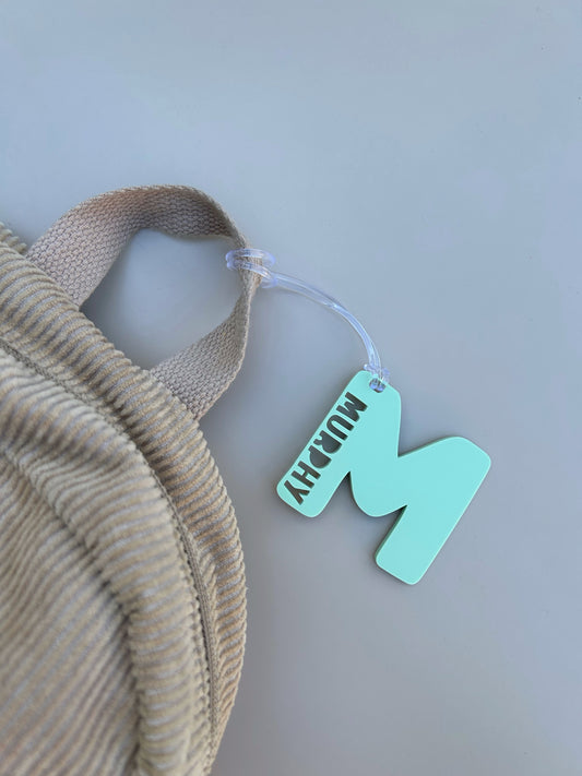 Personalised Letter Bag Tag