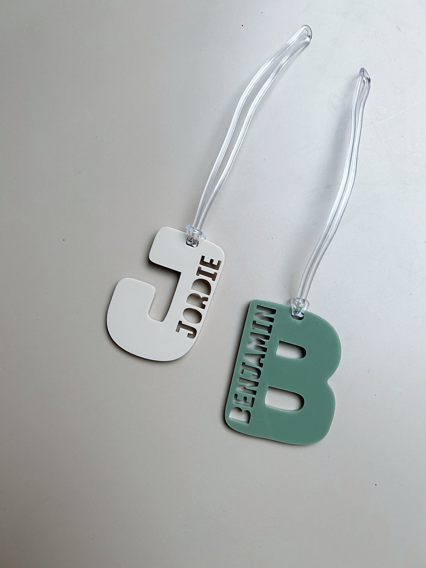 Personalised Letter Bag Tag
