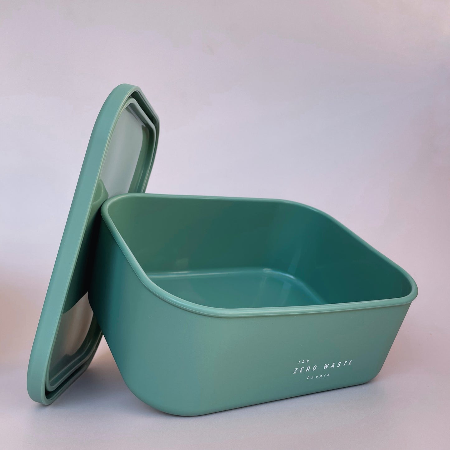 XL Sage Rectangle Silicone Container