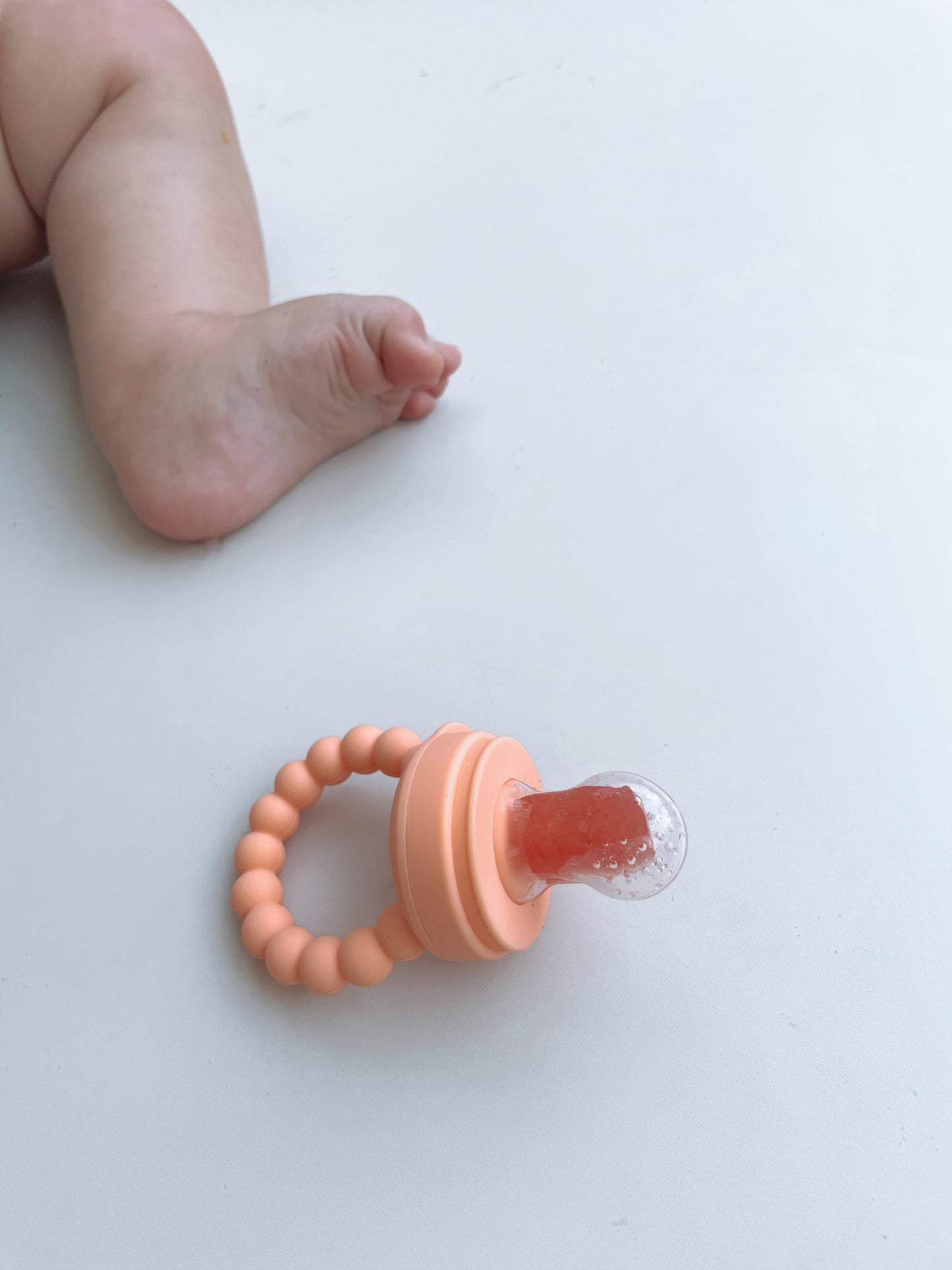 Apricot Silicone Feeder/Teether